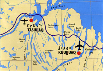 Kuujjuaq and Tasiujaq - Click for a larger version